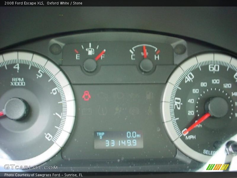 Oxford White / Stone 2008 Ford Escape XLS