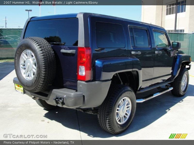 Midnight Blue Metallic / Light Cashmere/Ebony 2007 Hummer H3