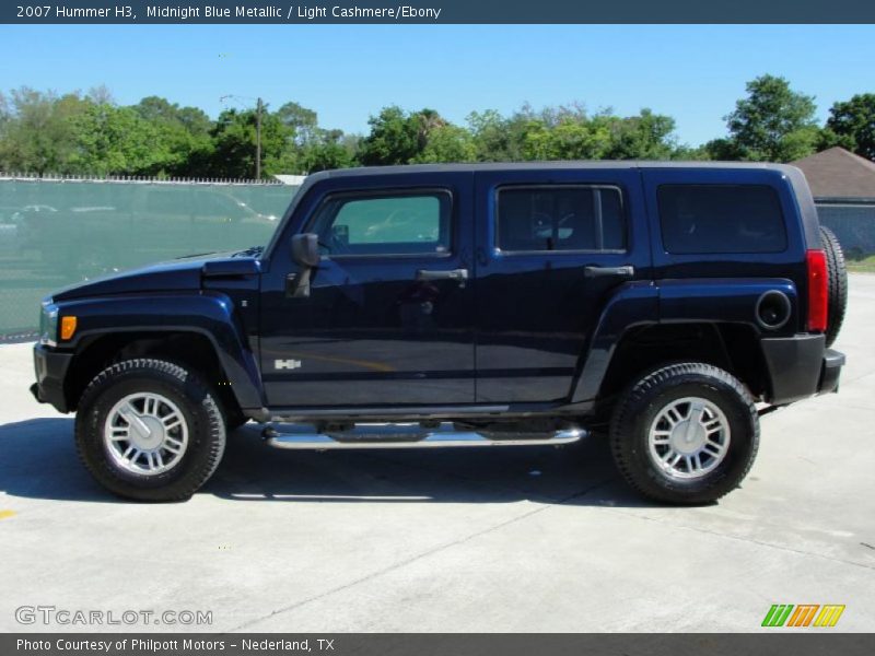 Midnight Blue Metallic / Light Cashmere/Ebony 2007 Hummer H3