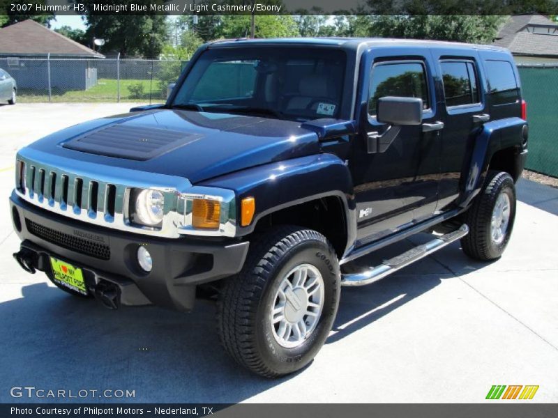 Midnight Blue Metallic / Light Cashmere/Ebony 2007 Hummer H3