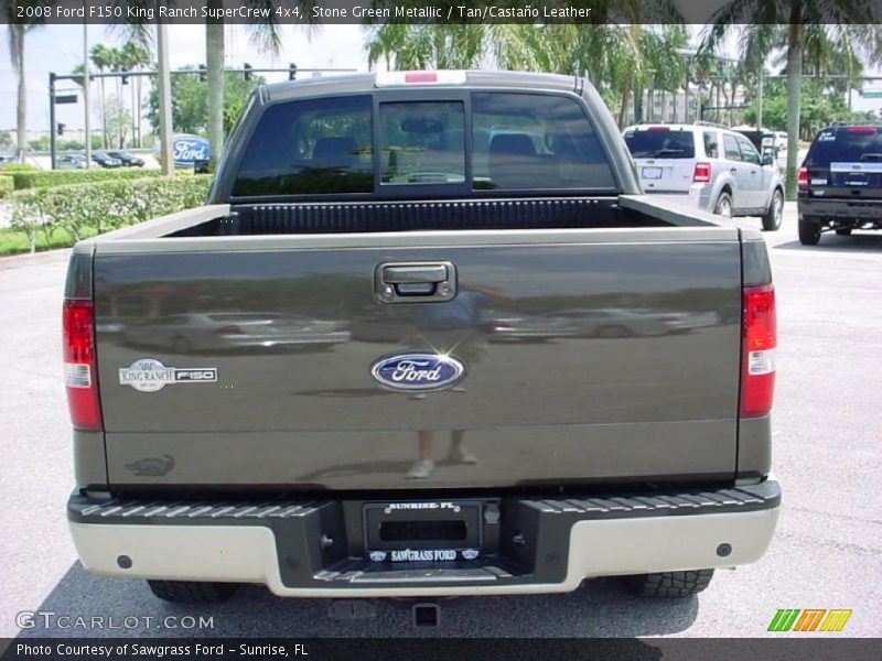 Stone Green Metallic / Tan/Castaño Leather 2008 Ford F150 King Ranch SuperCrew 4x4