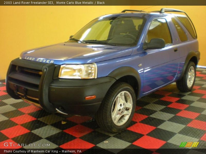 Monte Carlo Blue Metallic / Black 2003 Land Rover Freelander SE3