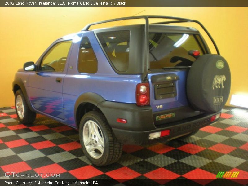 Monte Carlo Blue Metallic / Black 2003 Land Rover Freelander SE3