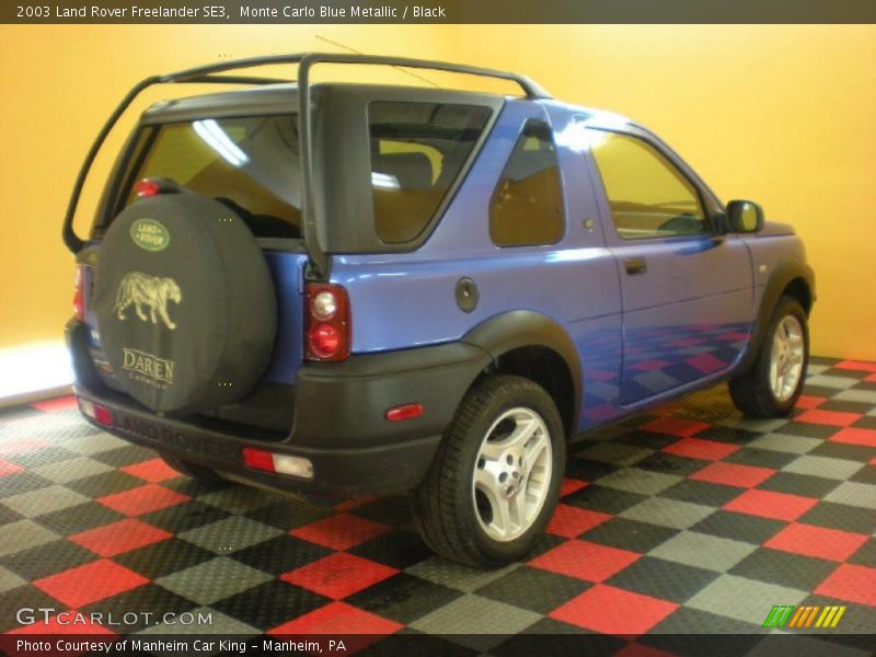 Monte Carlo Blue Metallic / Black 2003 Land Rover Freelander SE3