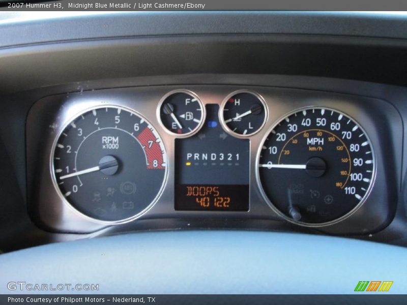 Midnight Blue Metallic / Light Cashmere/Ebony 2007 Hummer H3