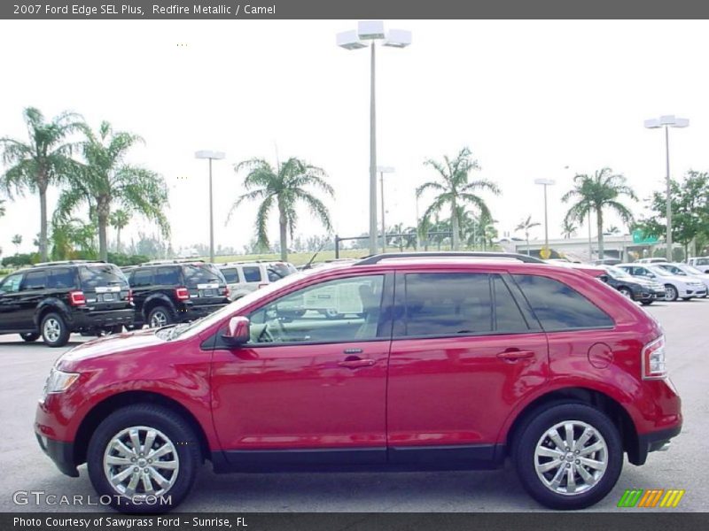 Redfire Metallic / Camel 2007 Ford Edge SEL Plus
