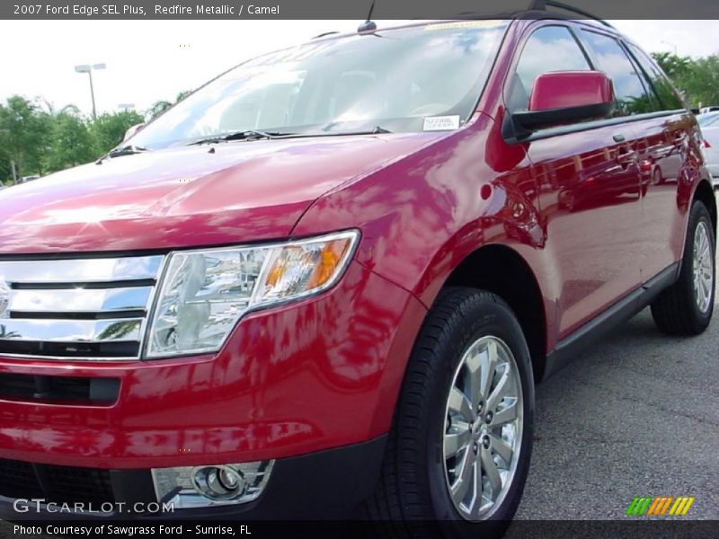 Redfire Metallic / Camel 2007 Ford Edge SEL Plus