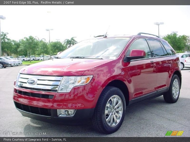 Redfire Metallic / Camel 2007 Ford Edge SEL Plus