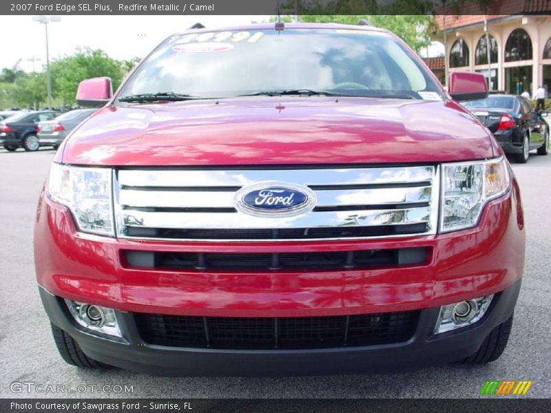 Redfire Metallic / Camel 2007 Ford Edge SEL Plus