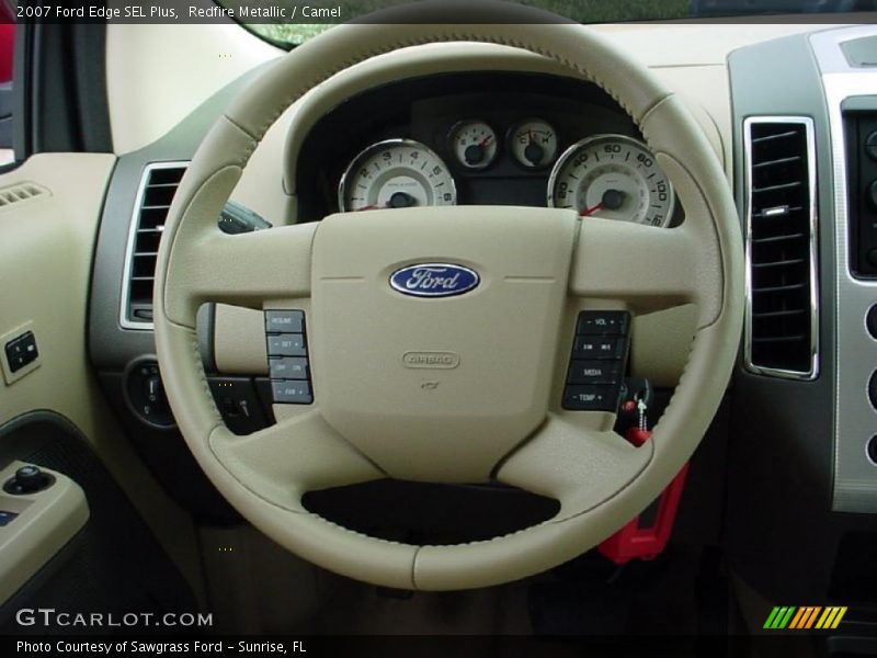Redfire Metallic / Camel 2007 Ford Edge SEL Plus