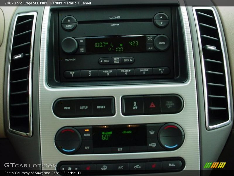 Redfire Metallic / Camel 2007 Ford Edge SEL Plus