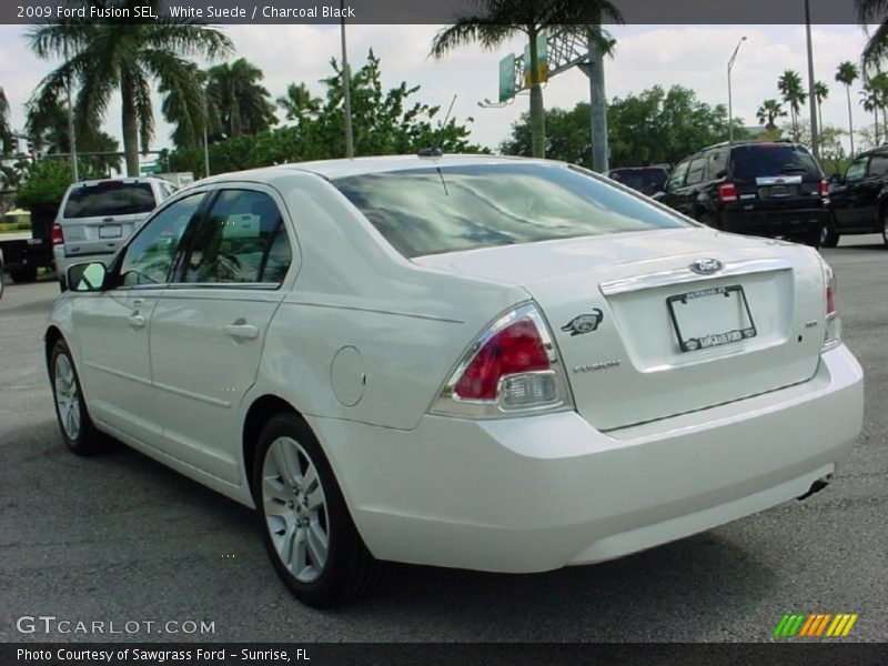 White Suede / Charcoal Black 2009 Ford Fusion SEL