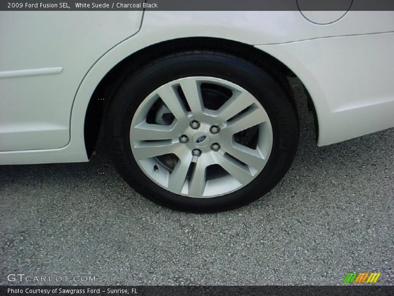 White Suede / Charcoal Black 2009 Ford Fusion SEL