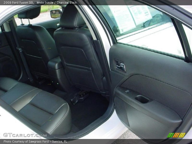 White Suede / Charcoal Black 2009 Ford Fusion SEL