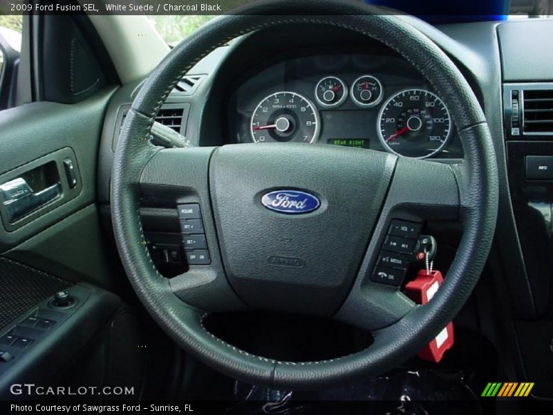 White Suede / Charcoal Black 2009 Ford Fusion SEL