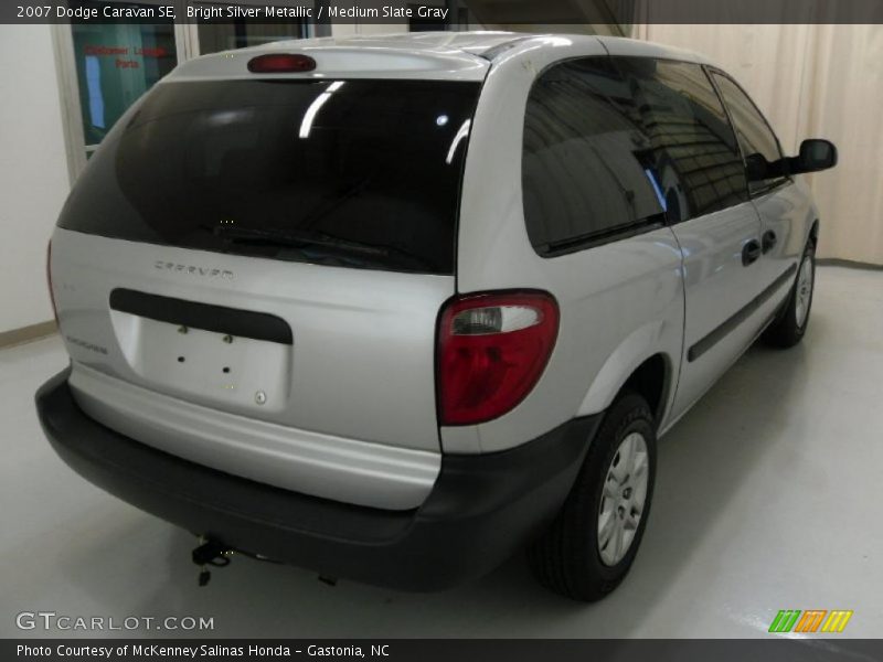 Bright Silver Metallic / Medium Slate Gray 2007 Dodge Caravan SE
