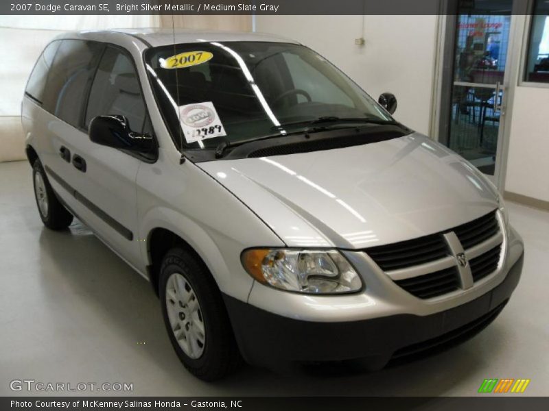 Bright Silver Metallic / Medium Slate Gray 2007 Dodge Caravan SE