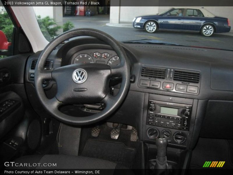 Tornado Red / Black 2003 Volkswagen Jetta GL Wagon