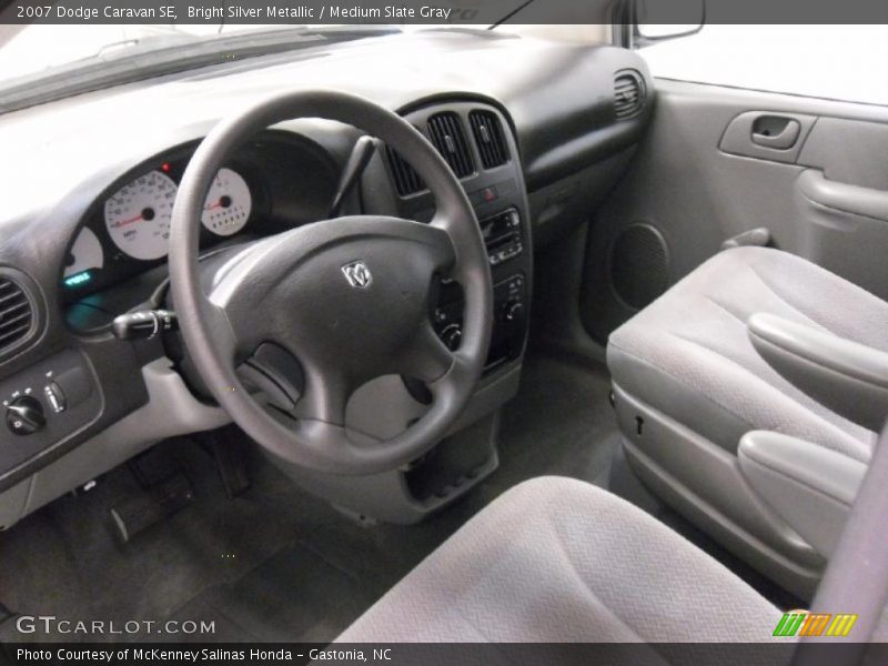 Bright Silver Metallic / Medium Slate Gray 2007 Dodge Caravan SE