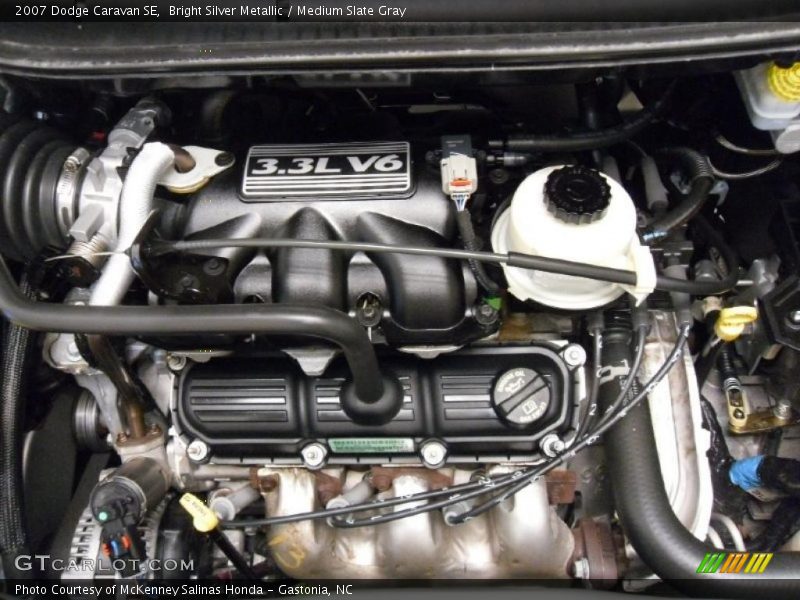 Bright Silver Metallic / Medium Slate Gray 2007 Dodge Caravan SE