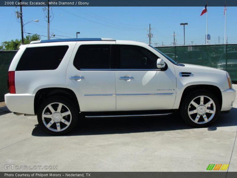 White Diamond / Ebony 2008 Cadillac Escalade