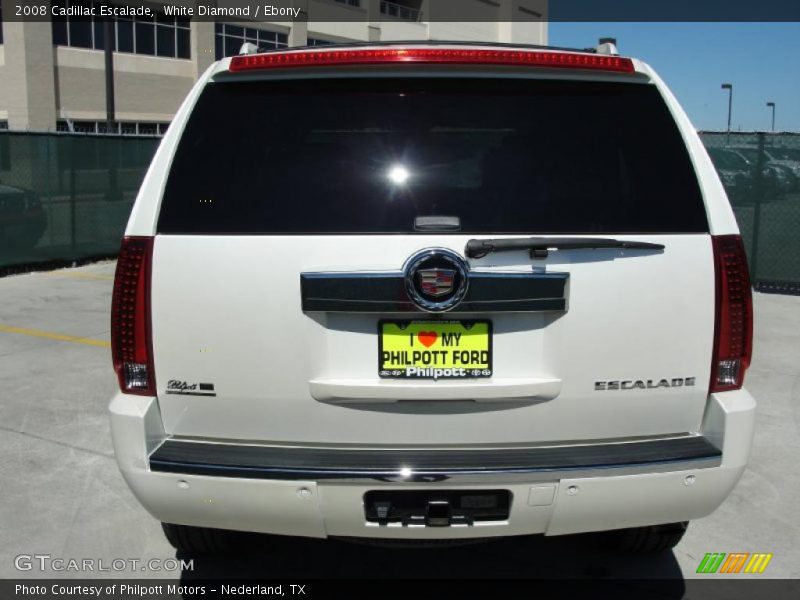 White Diamond / Ebony 2008 Cadillac Escalade