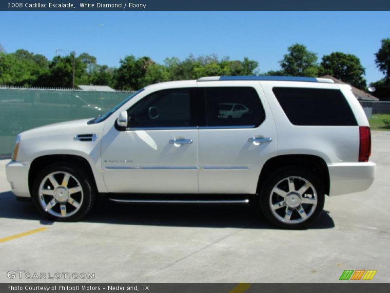 White Diamond / Ebony 2008 Cadillac Escalade