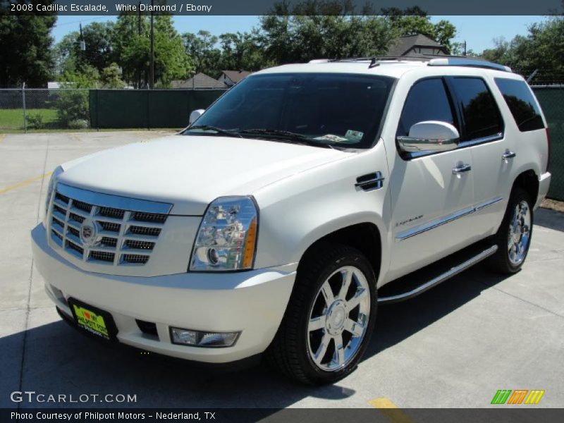 White Diamond / Ebony 2008 Cadillac Escalade