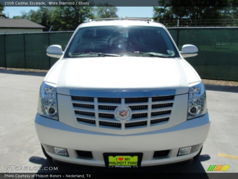 White Diamond / Ebony 2008 Cadillac Escalade