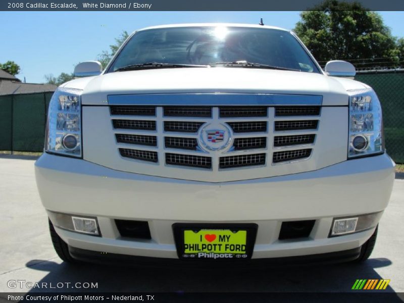 White Diamond / Ebony 2008 Cadillac Escalade