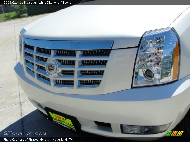 White Diamond / Ebony 2008 Cadillac Escalade