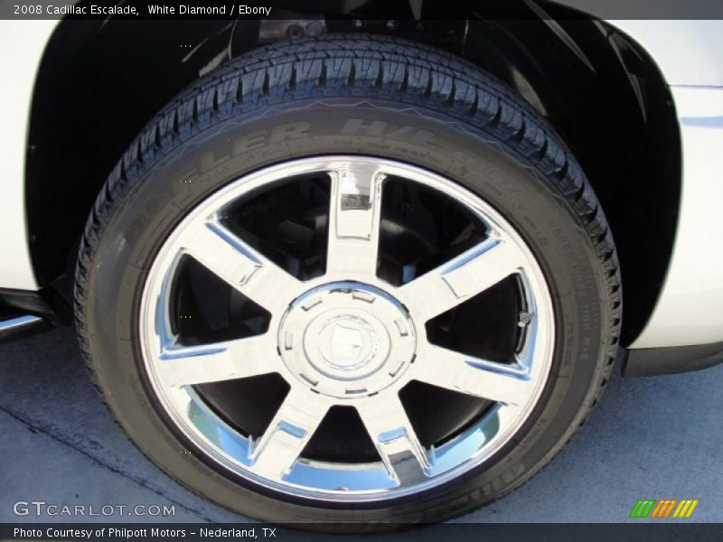 White Diamond / Ebony 2008 Cadillac Escalade