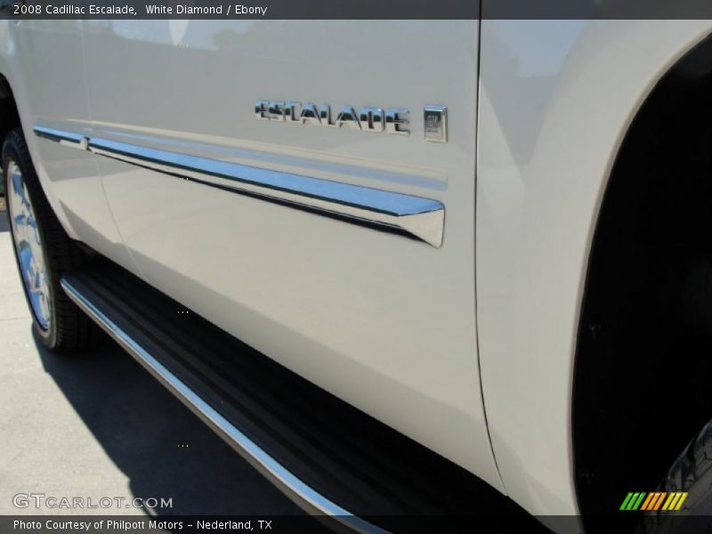White Diamond / Ebony 2008 Cadillac Escalade