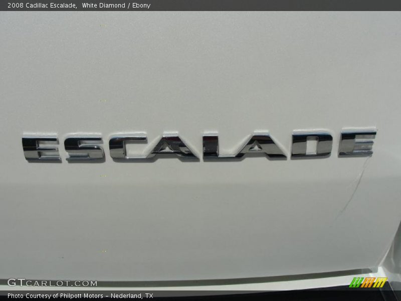 White Diamond / Ebony 2008 Cadillac Escalade