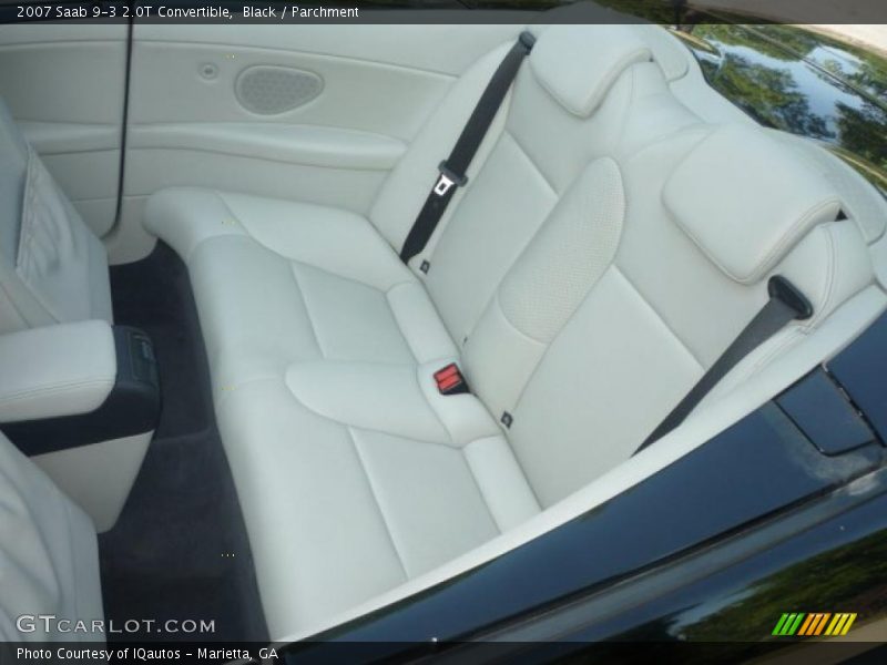 Black / Parchment 2007 Saab 9-3 2.0T Convertible