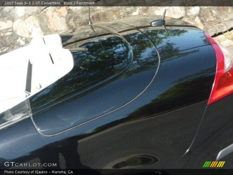 Black / Parchment 2007 Saab 9-3 2.0T Convertible