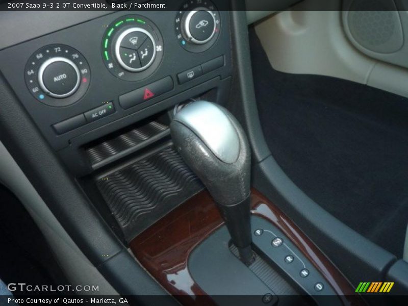 Black / Parchment 2007 Saab 9-3 2.0T Convertible