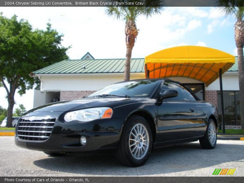 Brilliant Black Crystal / Dark Slate Gray 2004 Chrysler Sebring LXi Convertible