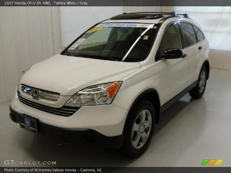 Taffeta White / Gray 2007 Honda CR-V EX 4WD