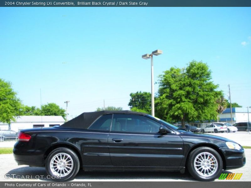 Brilliant Black Crystal / Dark Slate Gray 2004 Chrysler Sebring LXi Convertible