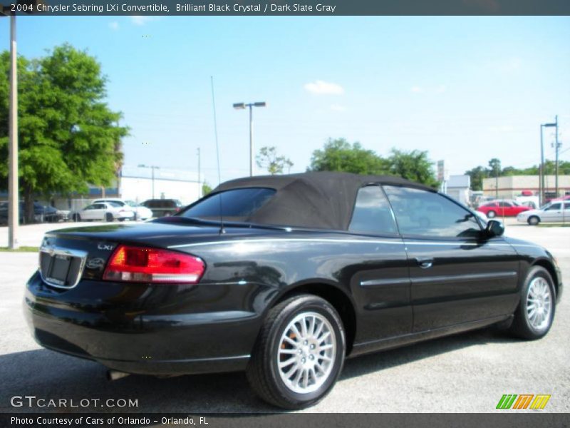 Brilliant Black Crystal / Dark Slate Gray 2004 Chrysler Sebring LXi Convertible