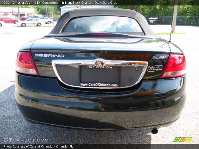 Brilliant Black Crystal / Dark Slate Gray 2004 Chrysler Sebring LXi Convertible