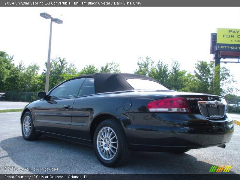 Brilliant Black Crystal / Dark Slate Gray 2004 Chrysler Sebring LXi Convertible