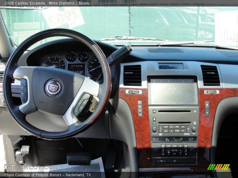 White Diamond / Ebony 2008 Cadillac Escalade