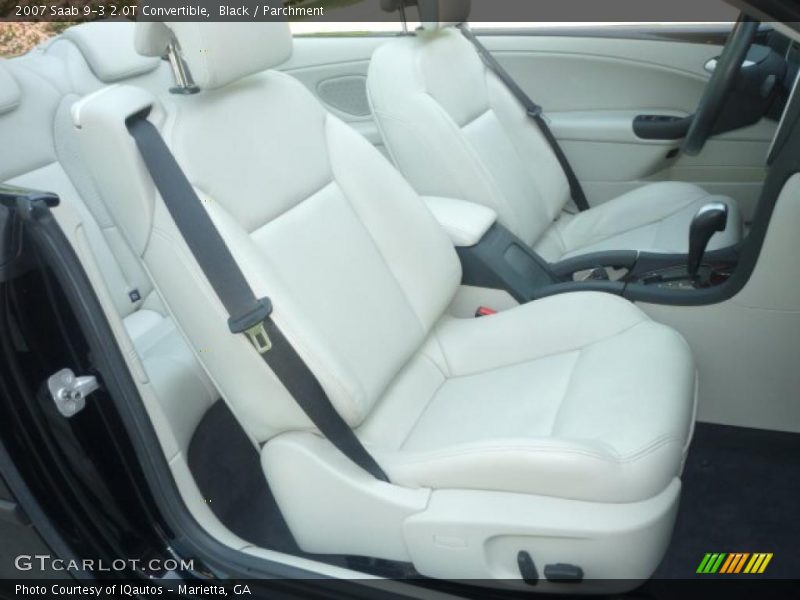 Black / Parchment 2007 Saab 9-3 2.0T Convertible