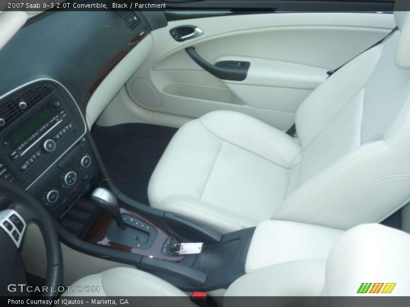 Black / Parchment 2007 Saab 9-3 2.0T Convertible