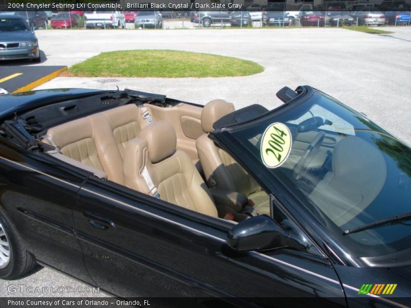 Brilliant Black Crystal / Dark Slate Gray 2004 Chrysler Sebring LXi Convertible