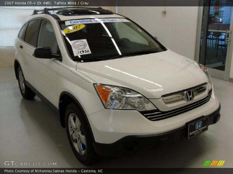 Taffeta White / Gray 2007 Honda CR-V EX 4WD
