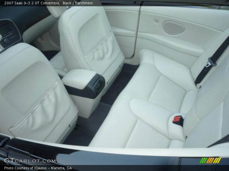 Black / Parchment 2007 Saab 9-3 2.0T Convertible