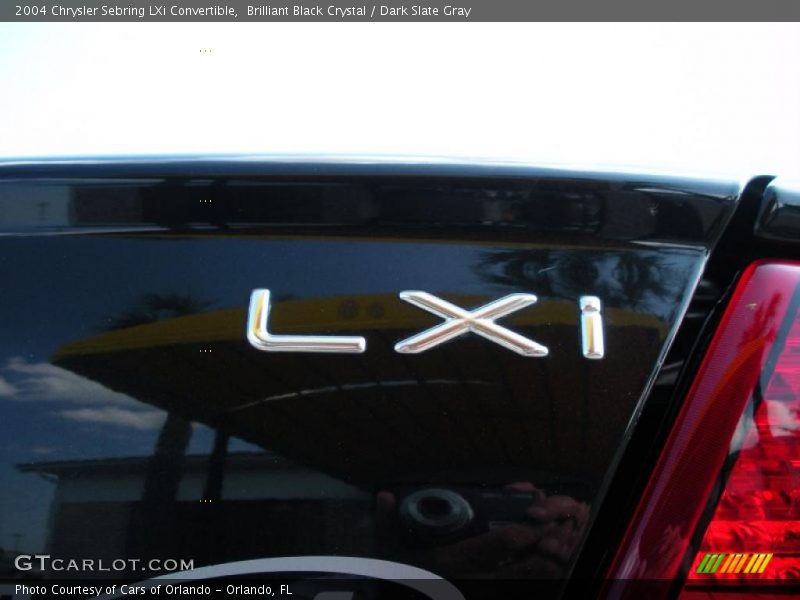 Brilliant Black Crystal / Dark Slate Gray 2004 Chrysler Sebring LXi Convertible